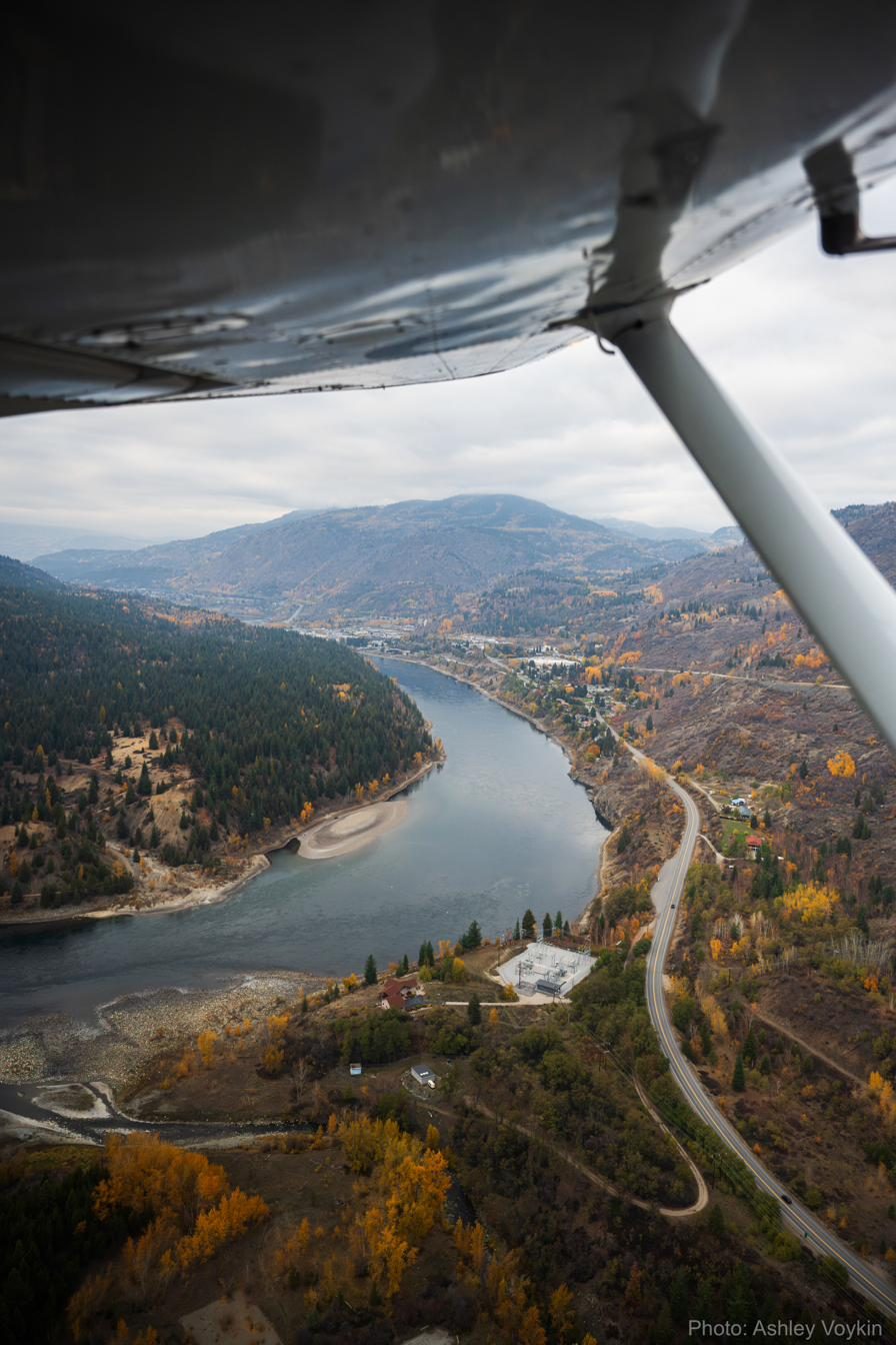 The Columbia River from above. Photo by Ashley Voykin.